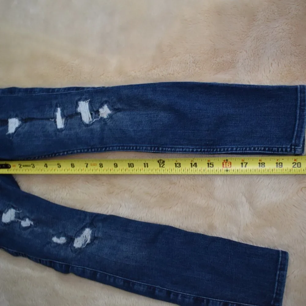 Abercrombie Kids Highrise Distressed Jean Leggings Slim Size 7/8